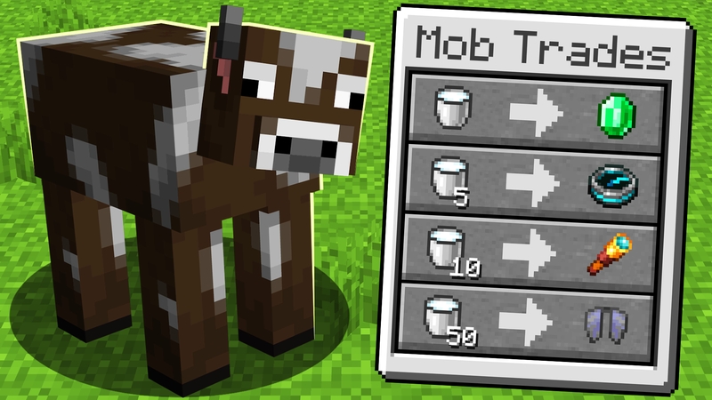 Thumbnail of the Minecraft Bedrock Marketplace product Mob Trades created by Cubed Creations.
