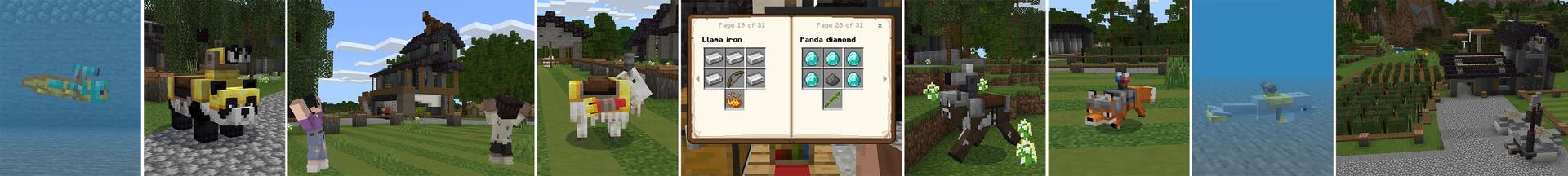 Panorama of the Minecraft Bedrock Marketplace product Mobs Armor created by Cubed Creations.