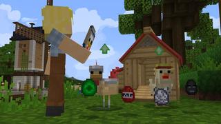 Screenshot of the Minecraft Bedrock Marketplace product More Chickens created by Cubed Creations.
