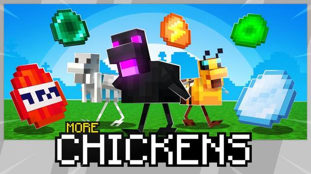 Thumbnail of the Minecraft Bedrock Marketplace product More Chickens created by Cubed Creations.