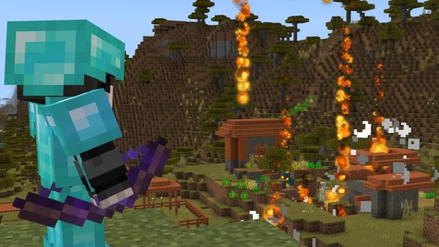 Screenshot of the Minecraft Bedrock Marketplace product More Enchantments Add-On created by Cubed Creations.
