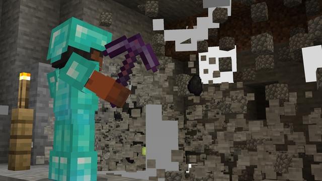 Screenshot of the Minecraft Bedrock Marketplace product More Enchantments Add-On created by Cubed Creations.