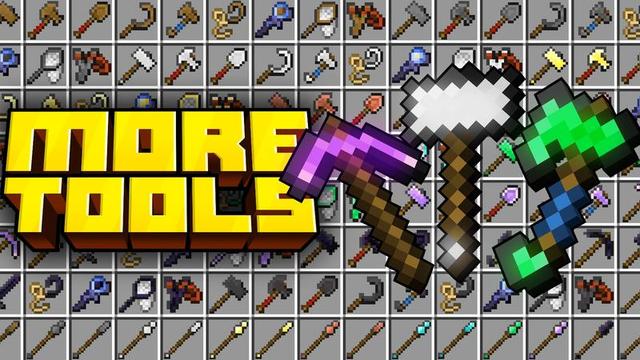 Thumbnail of the Minecraft Bedrock Marketplace product More Tools created by Cubed Creations.