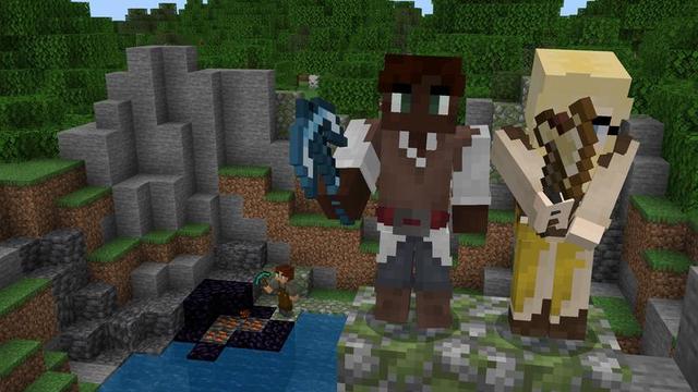 Screenshot of the Minecraft Bedrock Marketplace product More Weapons created by Cubed Creations.