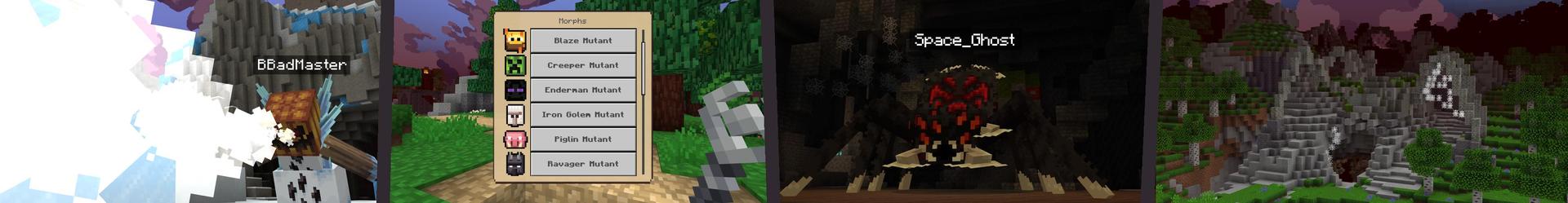 Panorama of the Minecraft Bedrock Marketplace product Morph Into Mutants created by Cubed Creations.