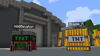 Screenshot of the Minecraft Bedrock Marketplace product Morph Into TNT created by Cubed Creations.