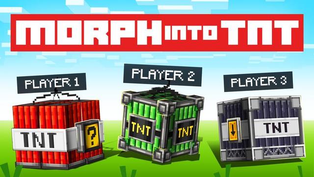 Thumbnail of the Minecraft Bedrock Marketplace product Morph Into TNT created by Cubed Creations.