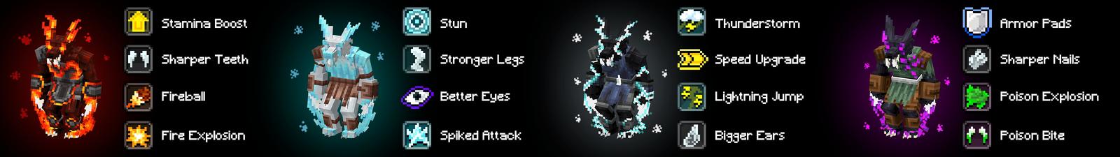 Panorama of the Minecraft Bedrock Marketplace product Morph Into Werewolves created by Cubed Creations.