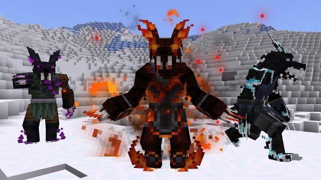 Screenshot of the Minecraft Bedrock Marketplace product Morph Into Werewolves created by Cubed Creations.