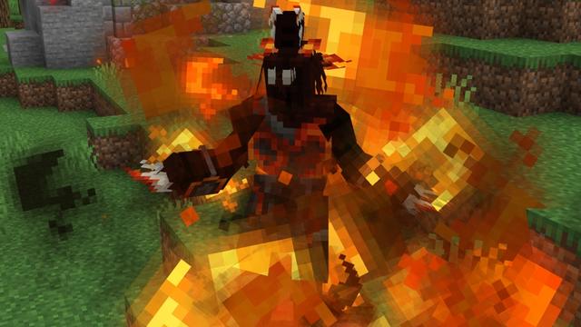 Screenshot of the Minecraft Bedrock Marketplace product Morph Into Werewolves created by Cubed Creations.