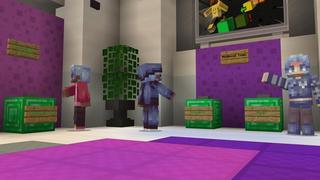 Screenshot of the Minecraft Bedrock Marketplace product Moving Blocks Parkour created by Cubed Creations.