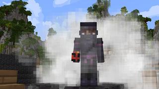 Screenshot of the Minecraft Bedrock Marketplace product Ninja Weapons created by Cubed Creations.