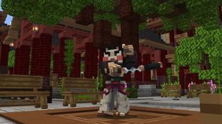 Screenshot of the Minecraft Bedrock Marketplace product Ninja Weapons created by Cubed Creations.