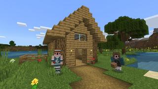 Screenshot of the Minecraft Bedrock Marketplace product Noob vs Pro Underground Base created by Cubed Creations.