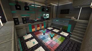 Screenshot of the Minecraft Bedrock Marketplace product Noob vs Pro Underground Base created by Cubed Creations.