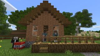 Screenshot of the Minecraft Bedrock Marketplace product Noob vs Pro vs Hacker created by Cubed Creations.