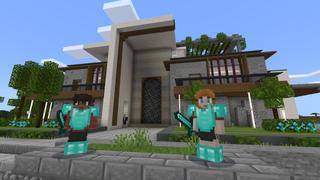 Screenshot of the Minecraft Bedrock Marketplace product Noob vs Pro vs Hacker created by Cubed Creations.