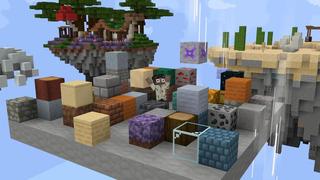 Screenshot of the Minecraft Bedrock Marketplace product One Block: Falling Blocks created by Cubed Creations.
