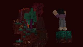 Screenshot of the Minecraft Bedrock Marketplace product One Block: Falling Blocks created by Cubed Creations.