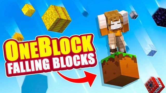 Thumbnail of the Minecraft Bedrock Marketplace product One Block: Falling Blocks created by Cubed Creations.