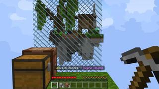 Screenshot of the Minecraft Bedrock Marketplace product One Block: Raining Mobs created by Cubed Creations.