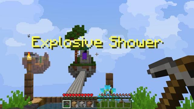 Screenshot of the Minecraft Bedrock Marketplace product One Block: Raining Mobs created by Cubed Creations.