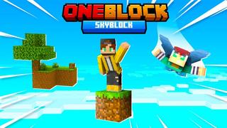 Thumbnail of the Minecraft Bedrock Marketplace product Um Bloco Skyblock! created by Cubed Creations.