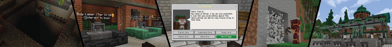 Panorama of the Minecraft Bedrock Marketplace product Ore Expansion created by Cubed Creations.