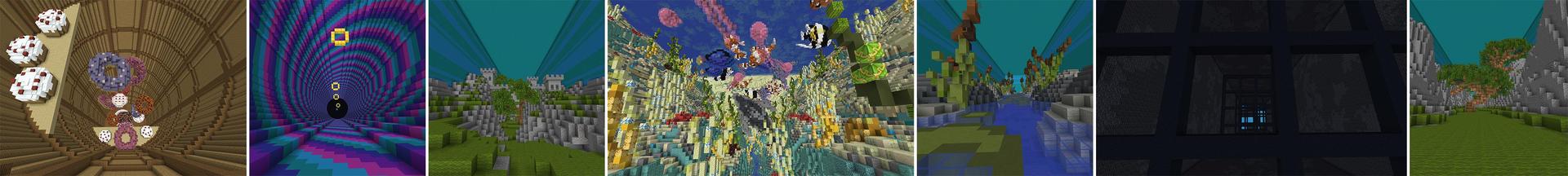 Panorama of the Minecraft Bedrock Marketplace product Original Dropper created by Cubed Creations.