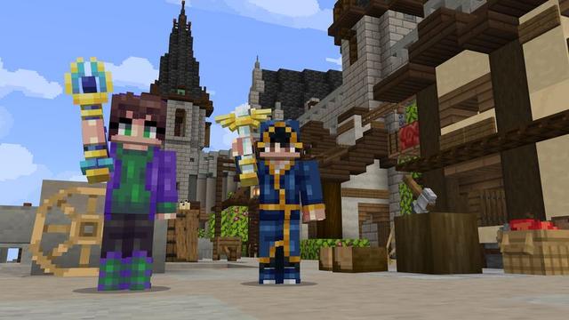 Screenshot of the Minecraft Bedrock Marketplace product Overpowered Wands created by Cubed Creations.