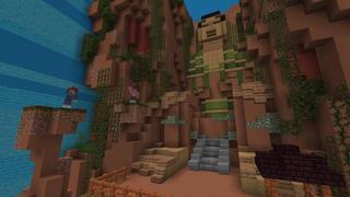 Screenshot of the Minecraft Bedrock Marketplace product Parkour Through Time created by Cubed Creations.