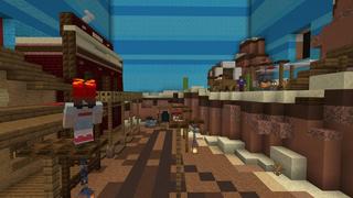 Screenshot of the Minecraft Bedrock Marketplace product Parkour Through Time created by Cubed Creations.