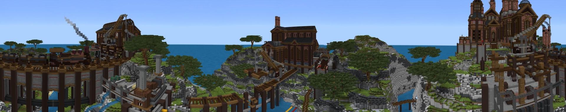 Panorama of the Minecraft Bedrock Marketplace product Planes created by Cubed Creations.