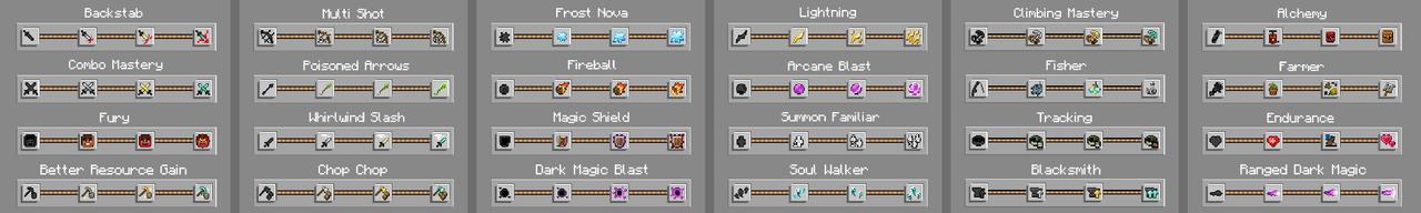 Panorama of the Minecraft Bedrock Marketplace product Player Skills Pro Add-On created by Cubed Creations.