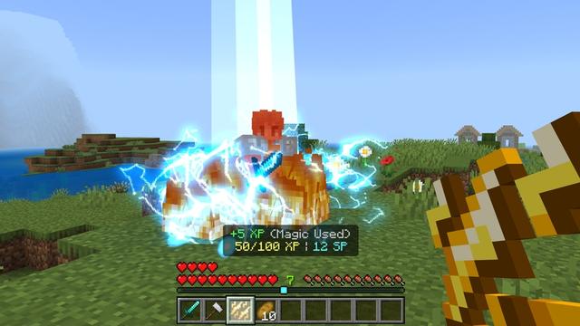 Screenshot of the Minecraft Bedrock Marketplace product Player Skills Pro Add-On created by Cubed Creations.