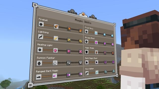 Screenshot of the Minecraft Bedrock Marketplace product Player Skills Pro Add-On created by Cubed Creations.