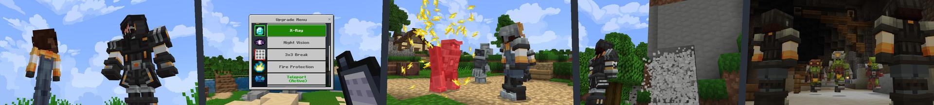 Panorama of the Minecraft Bedrock Marketplace product Players Evolve created by Cubed Creations.