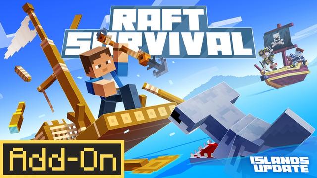Thumbnail of the Minecraft Bedrock Marketplace product Add-Ons de sobrevivência da jangada created by Cubed Creations.