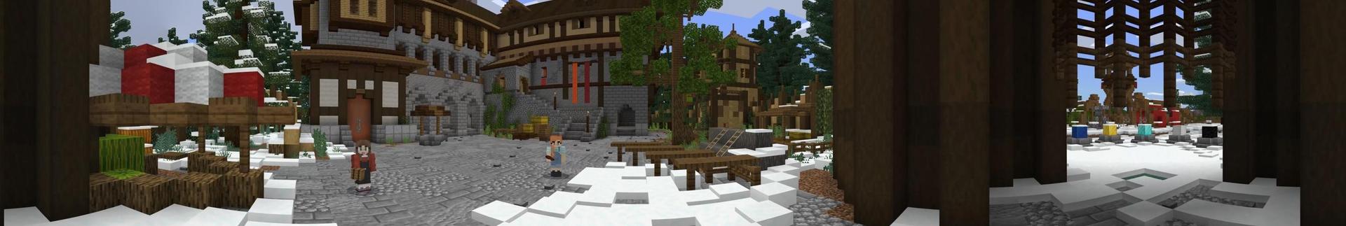 Panorama of the Minecraft Bedrock Marketplace product Random Drops created by Cubed Creations.
