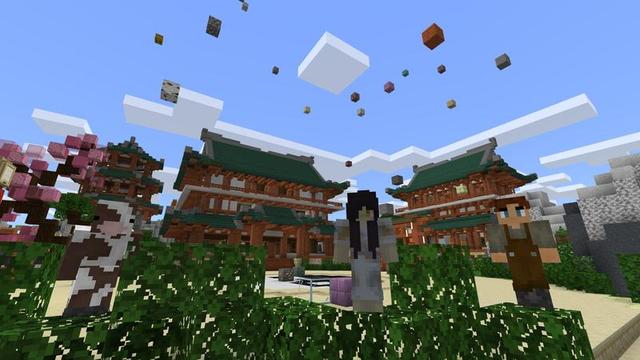 Screenshot of the Minecraft Bedrock Marketplace product Random Rain created by Cubed Creations.
