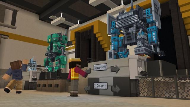 Screenshot of the Minecraft Bedrock Marketplace product Robot Battle Arena created by Cubed Creations.