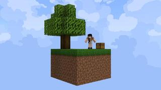 Screenshot of the Minecraft Bedrock Marketplace product Secret Skyblock Bunker created by Cubed Creations.