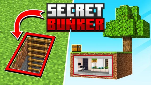 Thumbnail of the Minecraft Bedrock Marketplace product Secret Skyblock Bunker created by Cubed Creations.