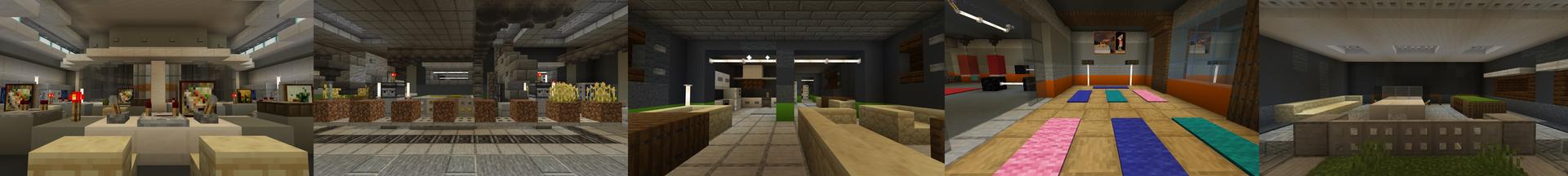 Panorama of the Minecraft Bedrock Marketplace product Secret Underground Base created by Cubed Creations.