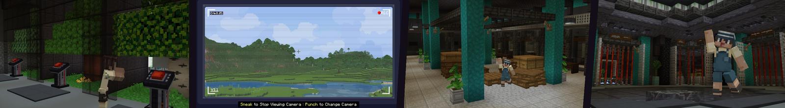 Panorama of the Minecraft Bedrock Marketplace product Security Base created by Cubed Creations.