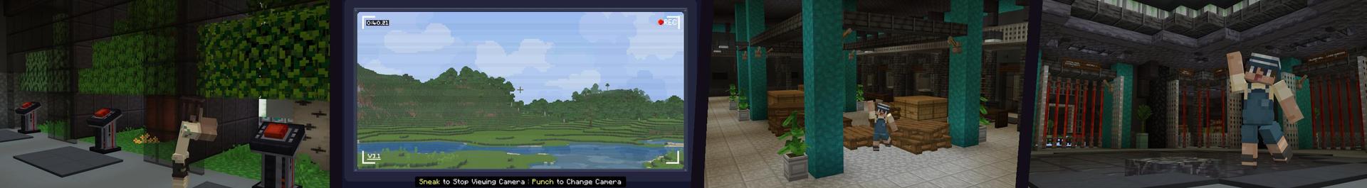Panorama of the Minecraft Bedrock Marketplace product Security Base created by Cubed Creations.
