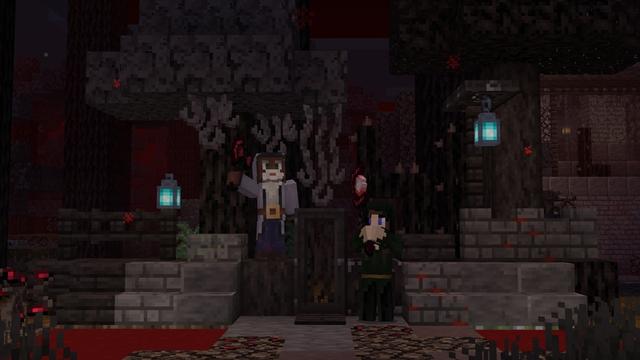 Screenshot of the Minecraft Bedrock Marketplace product Shadow Dimension Add-On created by Cubed Creations.