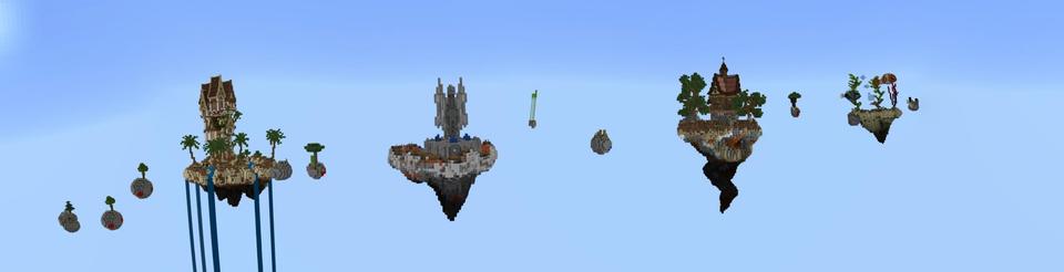 Panorama of the Minecraft Bedrock Marketplace product Skyblock Collectors created by Cubed Creations.