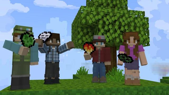 Screenshot of the Minecraft Bedrock Marketplace product Skyblock Custom Hearts created by Cubed Creations.