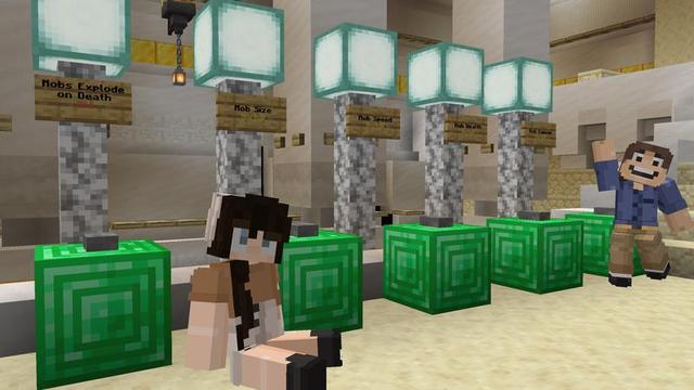 Screenshot of the Minecraft Bedrock Marketplace product Skyblock Difficulty Settings created by Cubed Creations.
